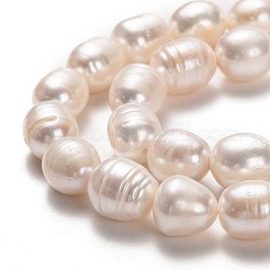 Natural Cultured Freshwater Pearl Beads Strands&nbsp;PEAR-L033-86-01
