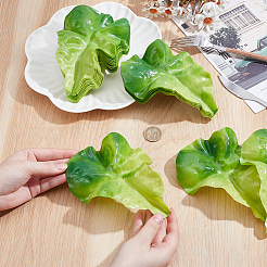 PVC Lettuce Leaf Display Decorations&nbsp;DJEW-WH0042-134