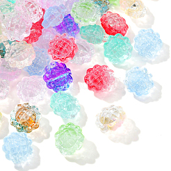 100Pcs Transparent Spray Painted Glass Beads&nbsp;GLAA-CJ0002-26