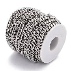Tarnish Resistant 304 Stainless Steel Cuban Link Chain&nbsp;STAS-B019-02A-P-01