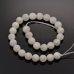 Natural Rainbow Moonstone Round Beads Strands&nbsp;X-G-P088-57-8mm