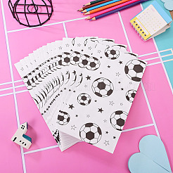 15Pcs Football Pattern Paper Bakery Bags&nbsp;ABAG-TA0002-32B