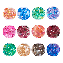 240Pcs 12 Color Transparent Glass Cabochons&nbsp;GGLA-CD0001-10