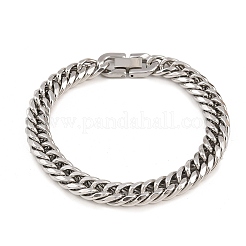 304 Stainless Steel Cuban Link Chain Bracelets&nbsp;BJEW-G766-01P-01