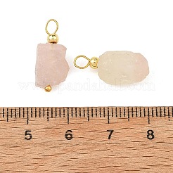 Raw Rough Natural Madagascar Rose Quartz Pendants&nbsp;PALLOY-JF06009