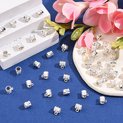 160Pcs 2 Colors Zinc Alloy Tube Bails&nbsp;UNKW-SP0004-48