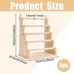 5-Tier Wood Jewelry Display Risers for Bracelets Necklaces Watches&nbsp;ODIS-WH0038-339B