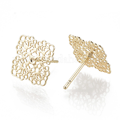 Brass Stud Earrings&nbsp;X-KK-S345-276G