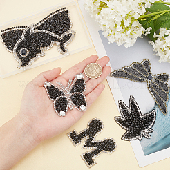 6Pcs 6 Style Glitter Hotfix Rhinestone&nbsp;DIY-FG0002-33