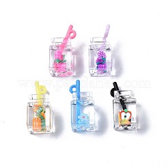 Imitation Drink Resin Pendants&nbsp;CRES-S359-32