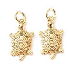 Brass Micro Pave Clear Cubic Zirconia Pendants&nbsp;ZIRC-P094-14G-RS
