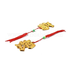 Chinese Character-Blessing Shape Plastic Hanging Decorations for Chinese New Year&nbsp;HJEW-WH0006-59E
