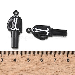 Spray Paint Alloy Pendants&nbsp;ENAM-K076-37A