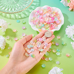 180G 9 Colors Opaque Acrylic Bead Caps&nbsp;JACR-TA0001-03