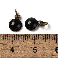 Brass Ename Charms&nbsp;KK-H487-22AB-05