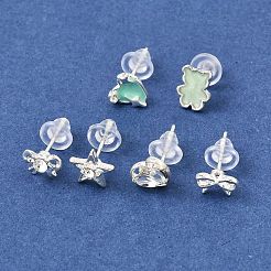 Alloy Enamel Stud Earrings for Women&nbsp;AL-CBA004A-03S