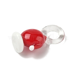 Christmas Handmade Lampwork Pendants&nbsp;LAMP-L081-01F