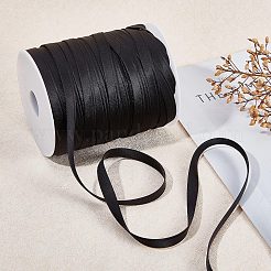 Polyester Satin Ribbon&nbsp;SRIB-WH0007-09B