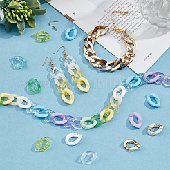 DIY Curb Chains Earrings Bracelets Necklaces Making Kits&nbsp;DIY-PH0009-28