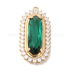 Brass with K9 Glass & Rhinestone Pendants&nbsp;KK-Q770-06G