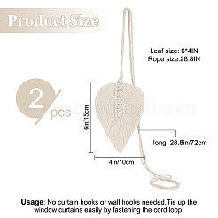 2Pcs Curtain & Drapery Tassel Tiebacks&nbsp;AJEW-GF0006-01