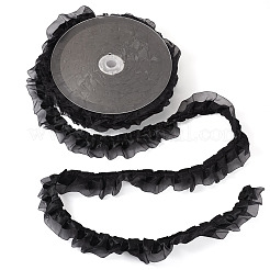 1Pc 2-Layer Pleated Satin Organza Ribbons&nbsp;ORIB-TA0001-06B