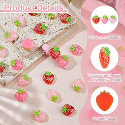 60Pcs 3 Colors Transparent Resin Cabochons&nbsp;RESI-HS0001-05