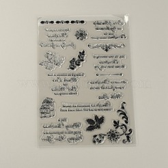 TPR Christmas Themed Pattern Clear Stamps&nbsp;DIY-SZC0003-25
