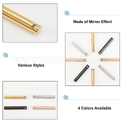 8Pcs 4 Colors Ion Plating(IP) 304 Stainless Steel Charms&nbsp;STAS-DC0008-34