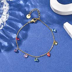 304 Stainless Steel Charm Bracelets&nbsp;BJEW-A047-04G