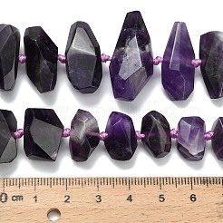 Natural Amethyst Graduated Beads Strands&nbsp;G-L642-D02-01