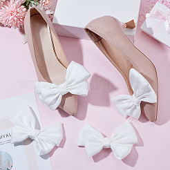 4Pcs Bowknot Chiffon Shoe Buckle Clips&nbsp;HJEW-HY00096