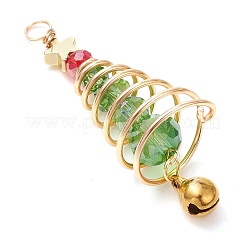 Brass & Glass Pendants&nbsp;PALLOY-JF02991-02