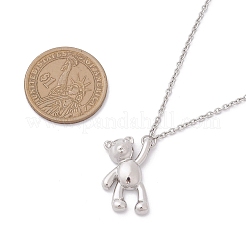 304 Stainless Steel Pendant Necklaces for Women Men&nbsp;NJEW-JN05414-01