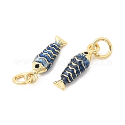 Brass Micro Pave Cubic Zirconia Pendants&nbsp;KK-Z147-03G-01