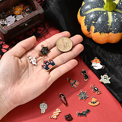 Halloween Theme Alloy Enamel Pendants&nbsp;FIND-SP0004-37