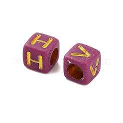 Opaque Acrylic Beads&nbsp;OACR-H046-01B