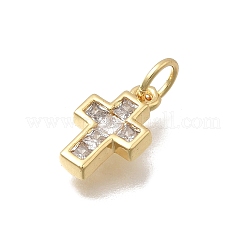 Brass Micro Pave Cubic Zirconia Pendants&nbsp;LS-KK-D431-069G