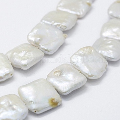 Natural Baroque Pearl Keshi Pearl Beads Strands&nbsp;PEAR-K004-42