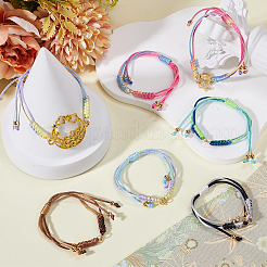 20Pcs Adjustable Braided Nylon Thread Link Bracelet Makings&nbsp;AJEW-SC0003-68G