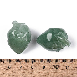 Natural Green Aventurine Heart Beads&nbsp;G-T144-04E