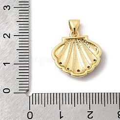 Brass Micro Pave Cubic Zirconia Pendants&nbsp;KK-H267-104G-05