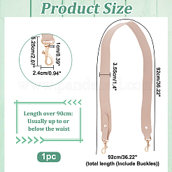 PU Leather Bag Straps&nbsp;FIND-WH0418-23G-02