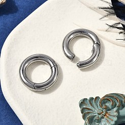 Round Ring 316 Surgical Stainless Steel Hoop Nose Rings&nbsp;EJEW-G416-19D-AS