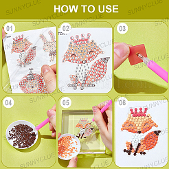 1Set Animal DIY Diamond Painting Kits&nbsp;DIY-SC0025-68A