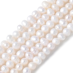 Natural Cultured Freshwater Pearl Beads Strands&nbsp;PEAR-I007-07N-04A