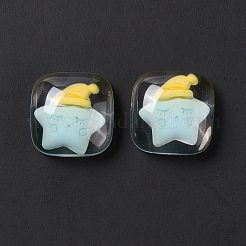 Transparent Resin Cabochons&nbsp;RESI-G034-A02