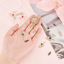 20Pcs 10 Style Alloy Rhinestone Cabochons&nbsp;MRMJ-OC0003-56