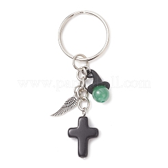 Natural Mixed Stone Bead Keychains&nbsp;KEYC-JKC01331