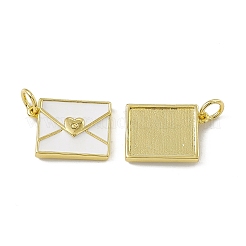 Rack Plating Brass Enamel Pendants&nbsp;KK-C007-02G